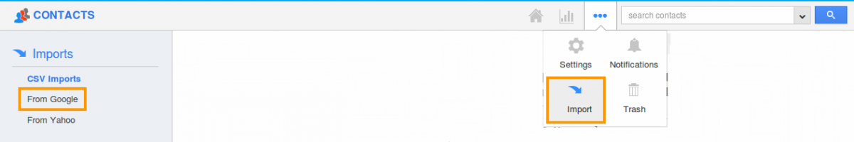 Contacts Import Contacts Import