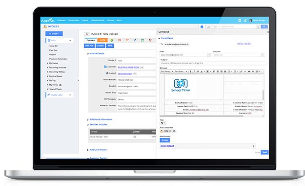 Email Invoices to Customers